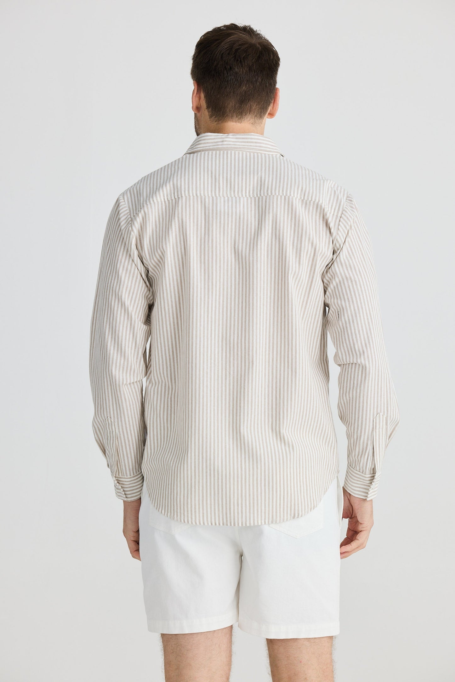Oxford Shirt - Sand Stripe