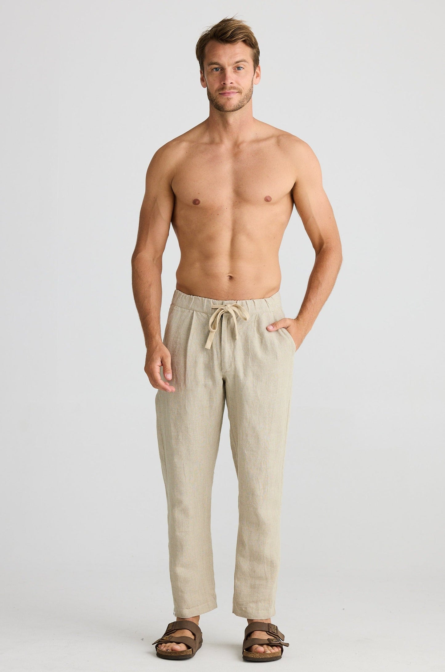 Duke Pant - Natural Linen