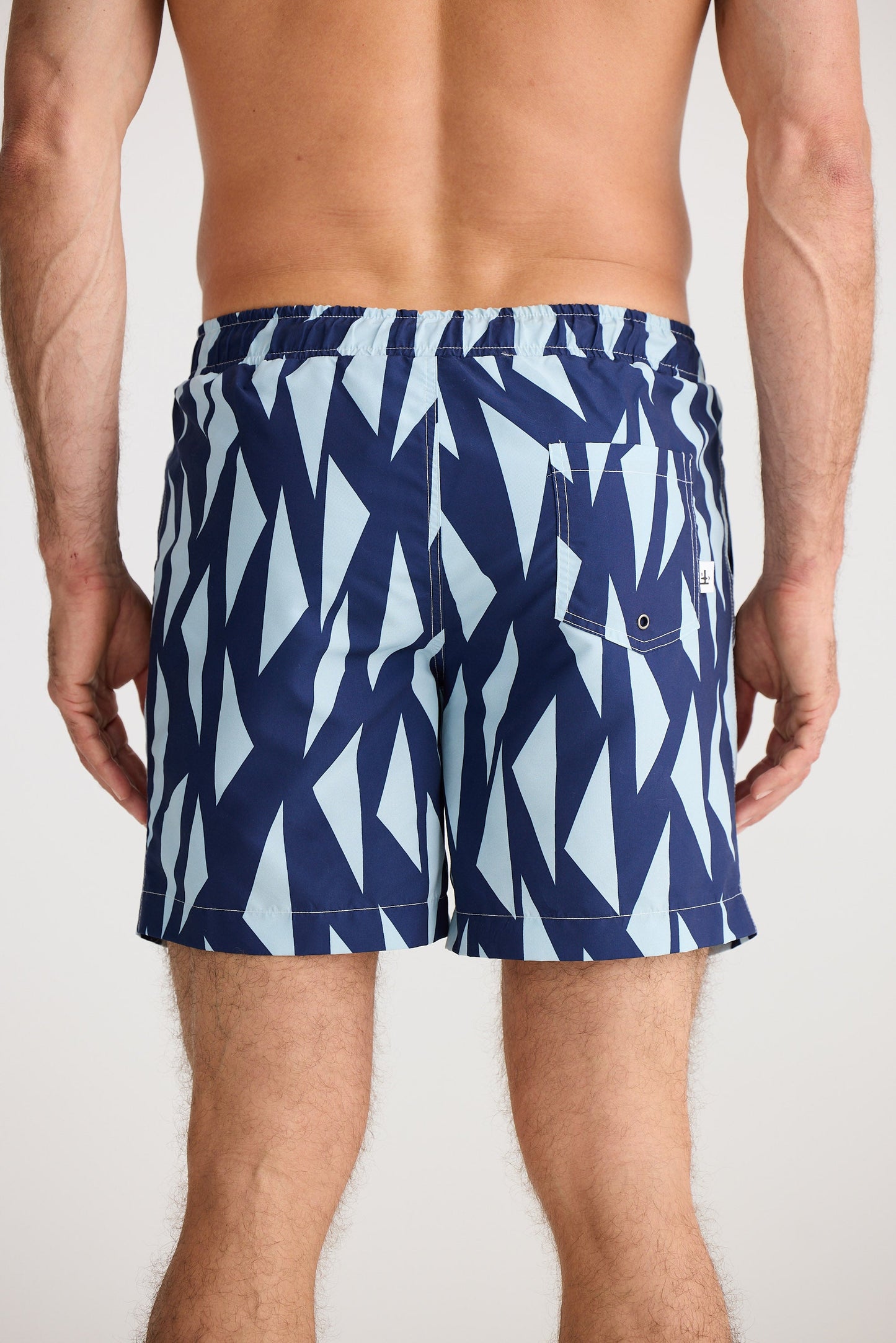 Dartmouth Boardshort - Navy Tetris
