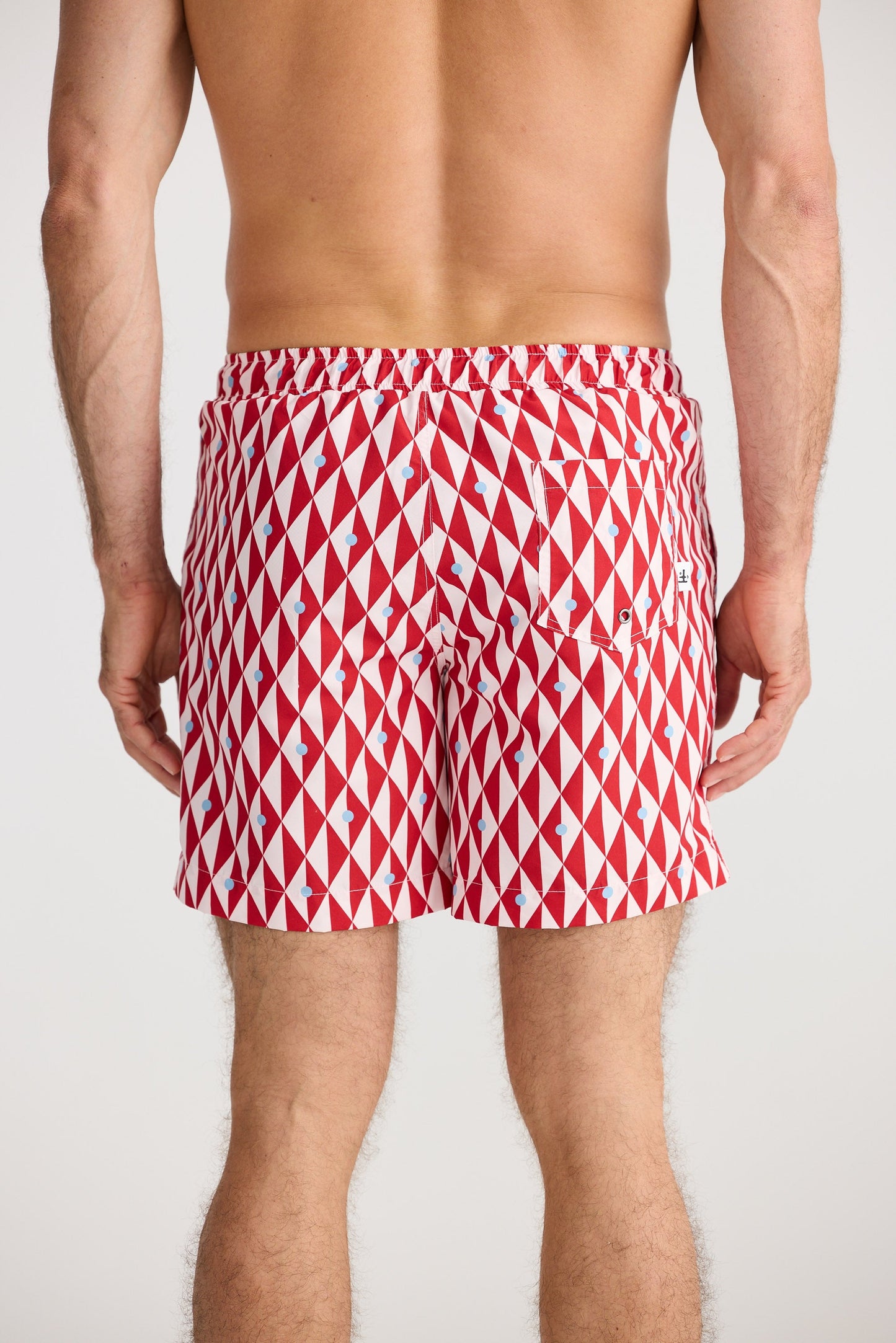 Dartmouth Boardshort - Red Geo