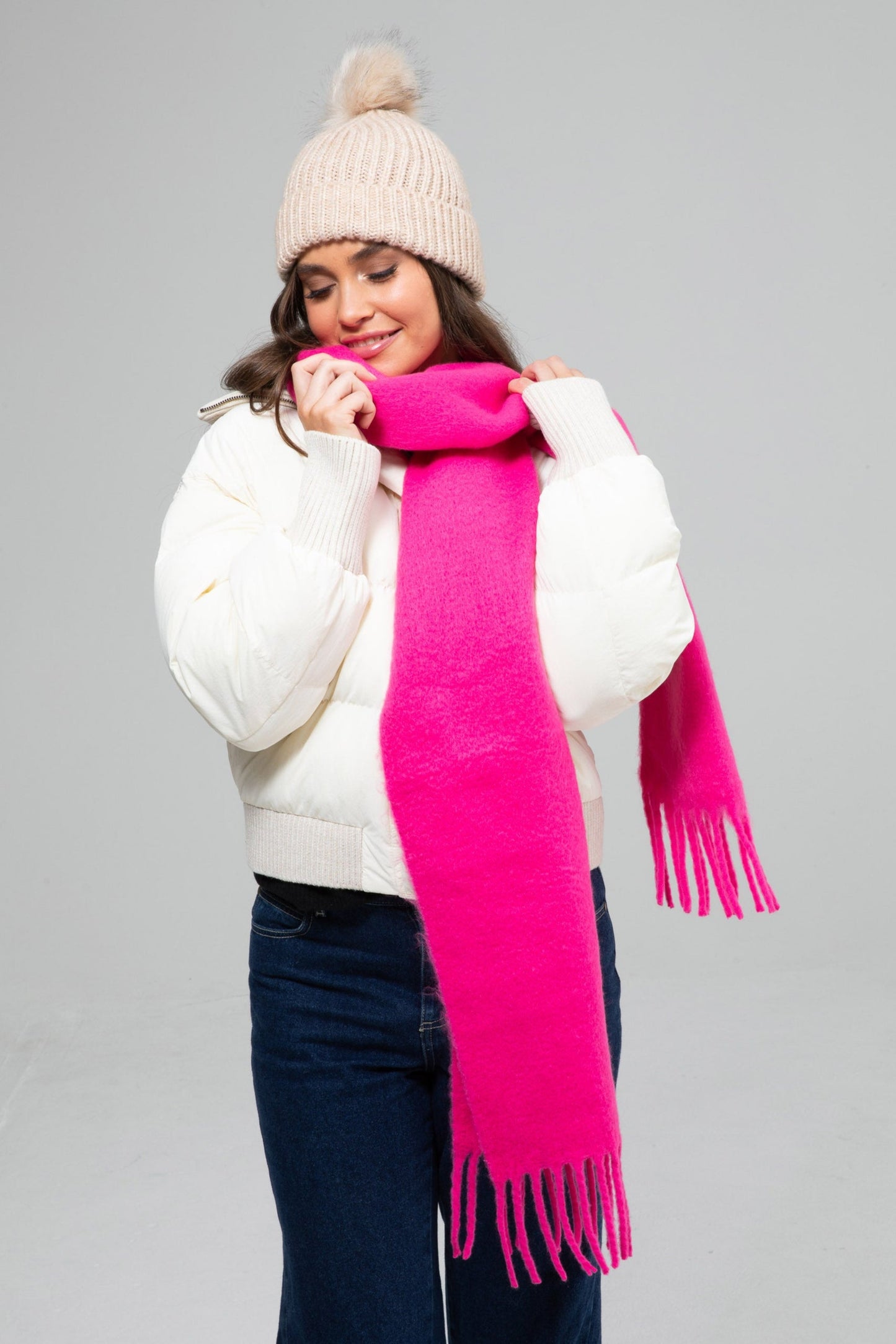 Palmer Scarf - Hot Pink