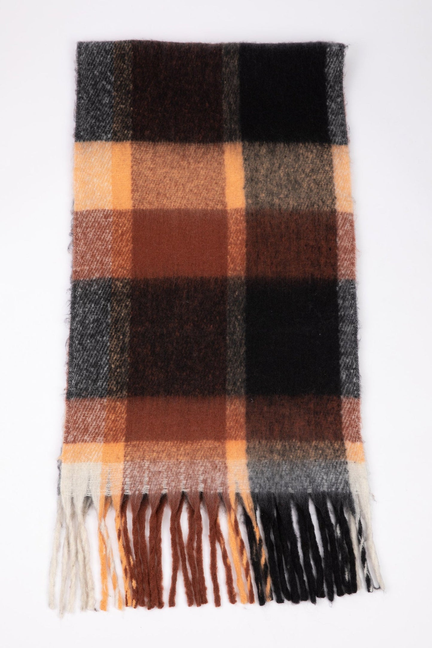 Stansbury Scarf - Orange W Black
