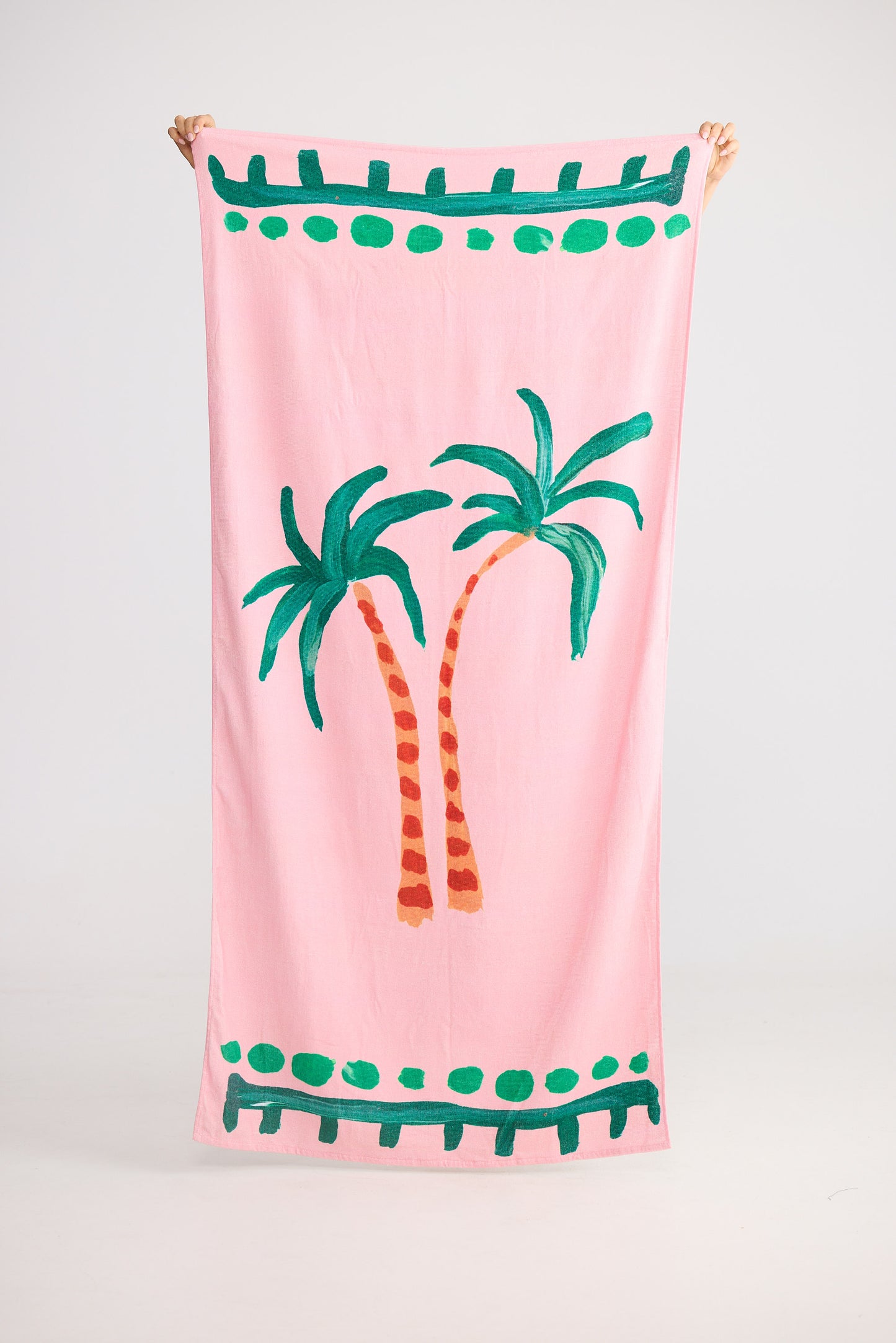 Two Palms Beach Towel - Pink