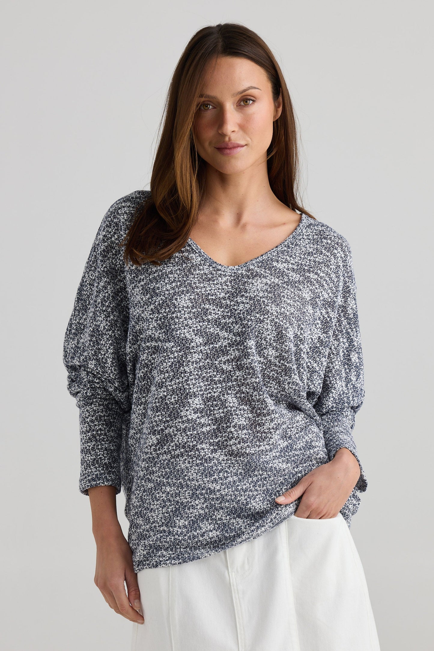 Slouch Top - Navy