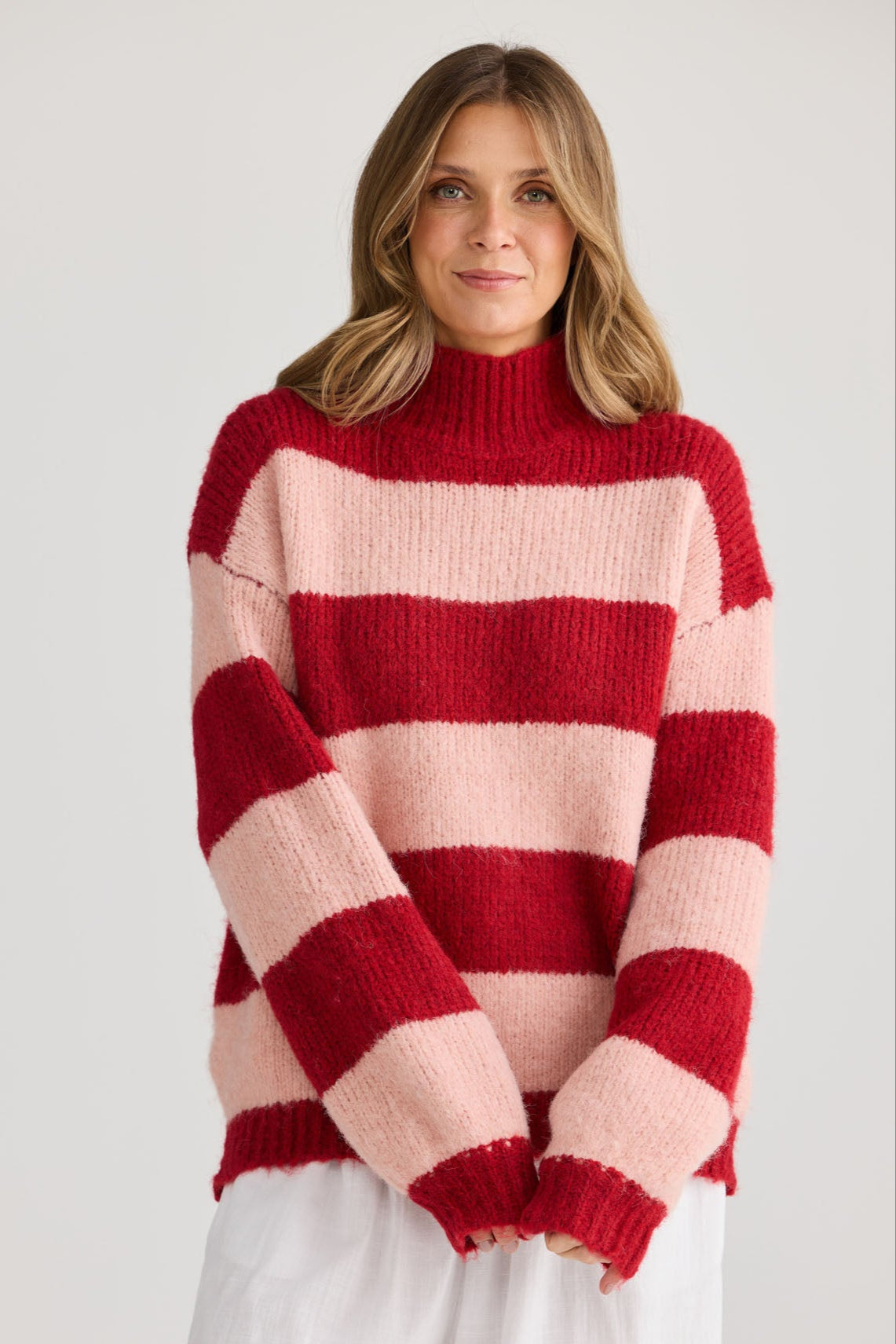 Island Knit - Red Stripe