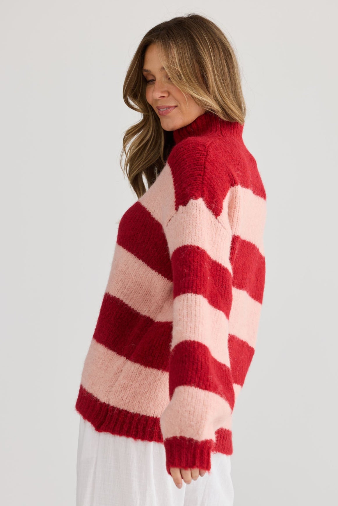 Island Knit - Red Stripe