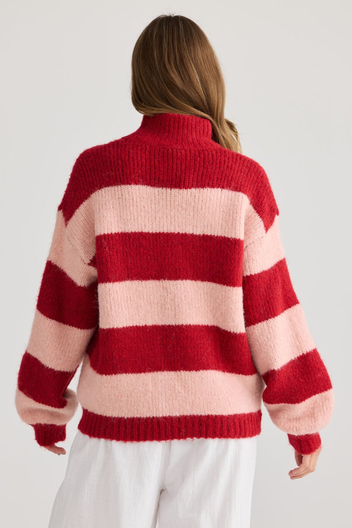 Island Knit - Red Stripe