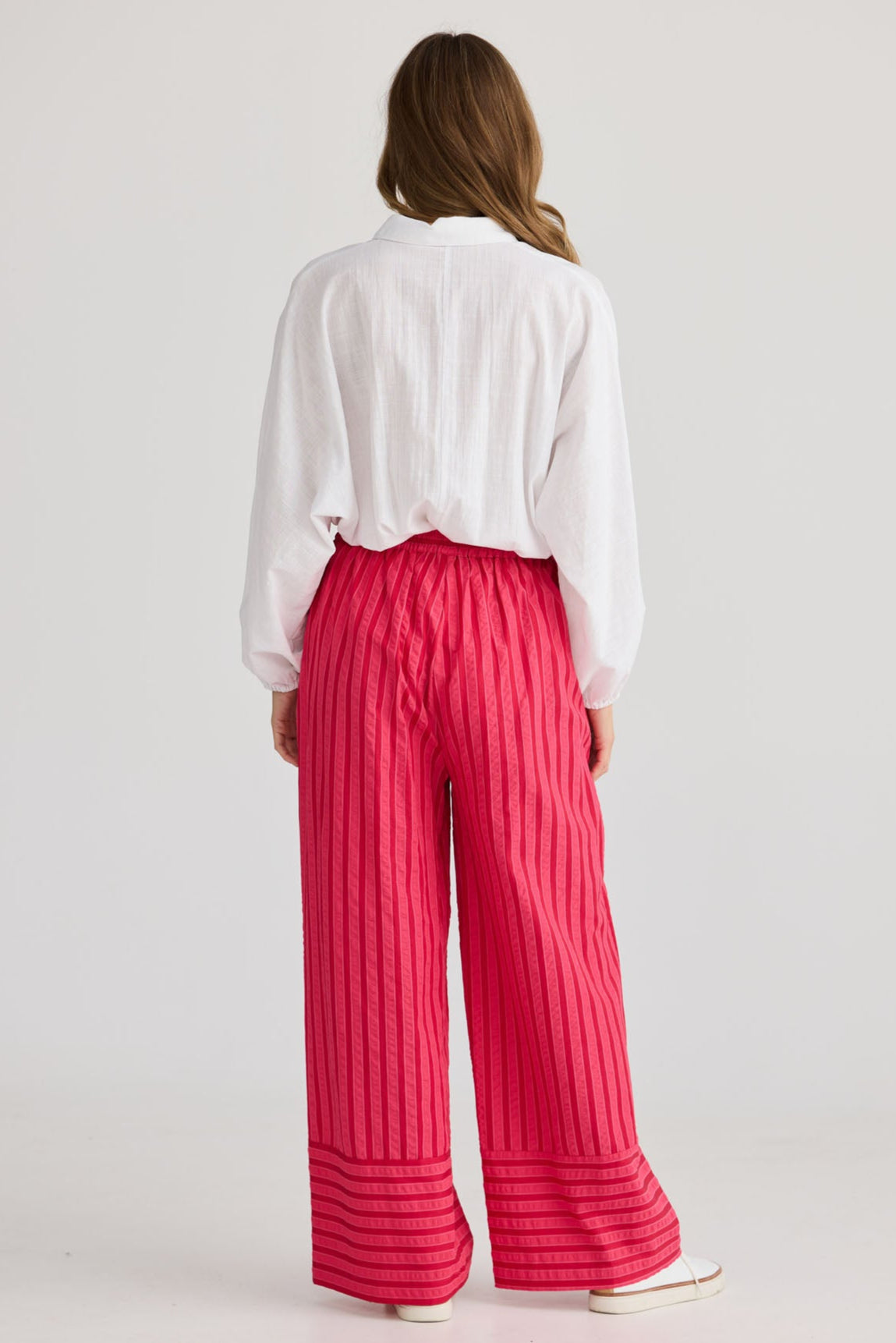 Mariah Pant - Hibiscus Stripe