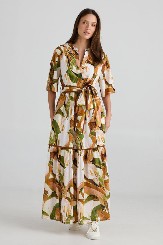 Lynwood Dress - Autumn Jungle