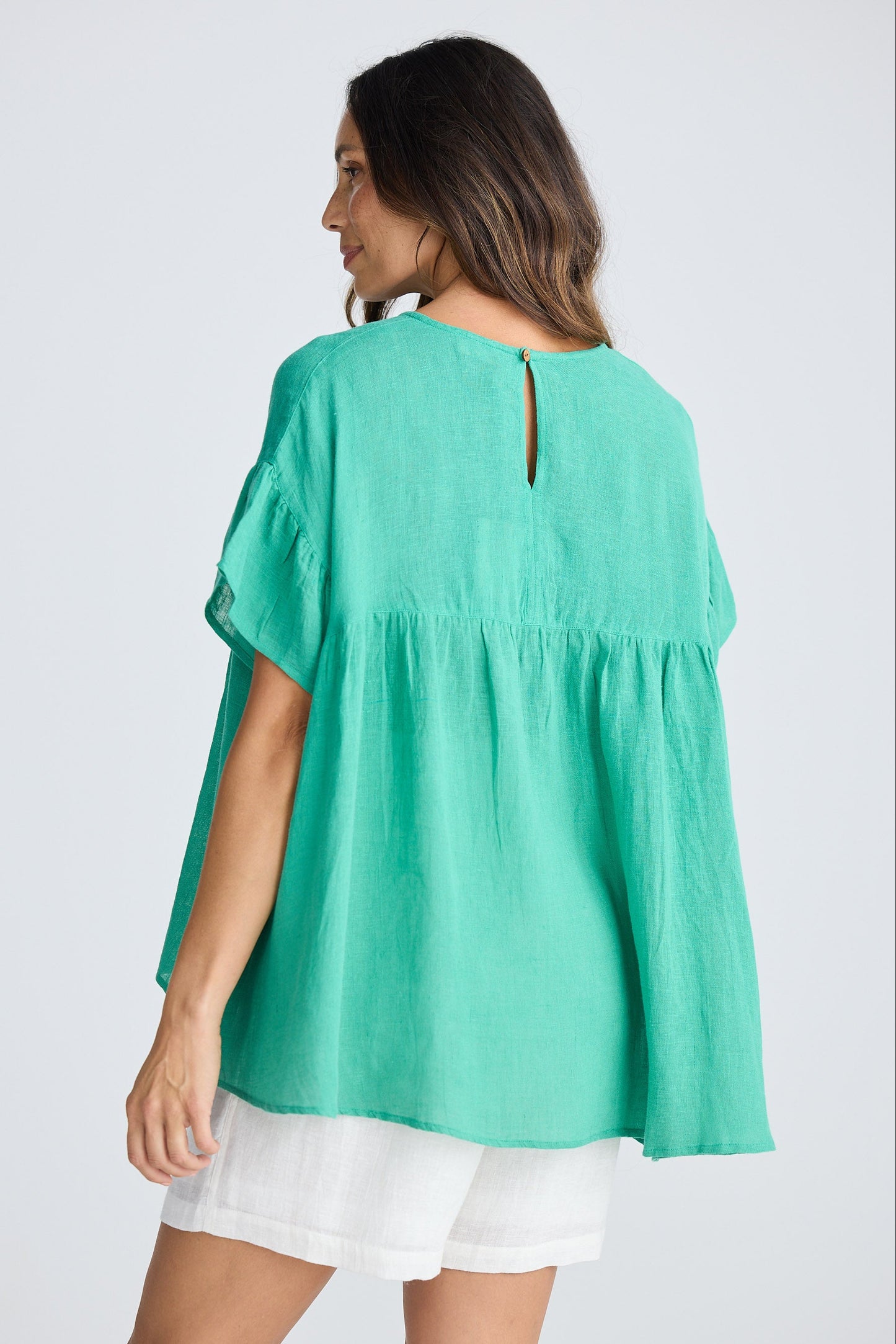 Caicos Top - Jade Green