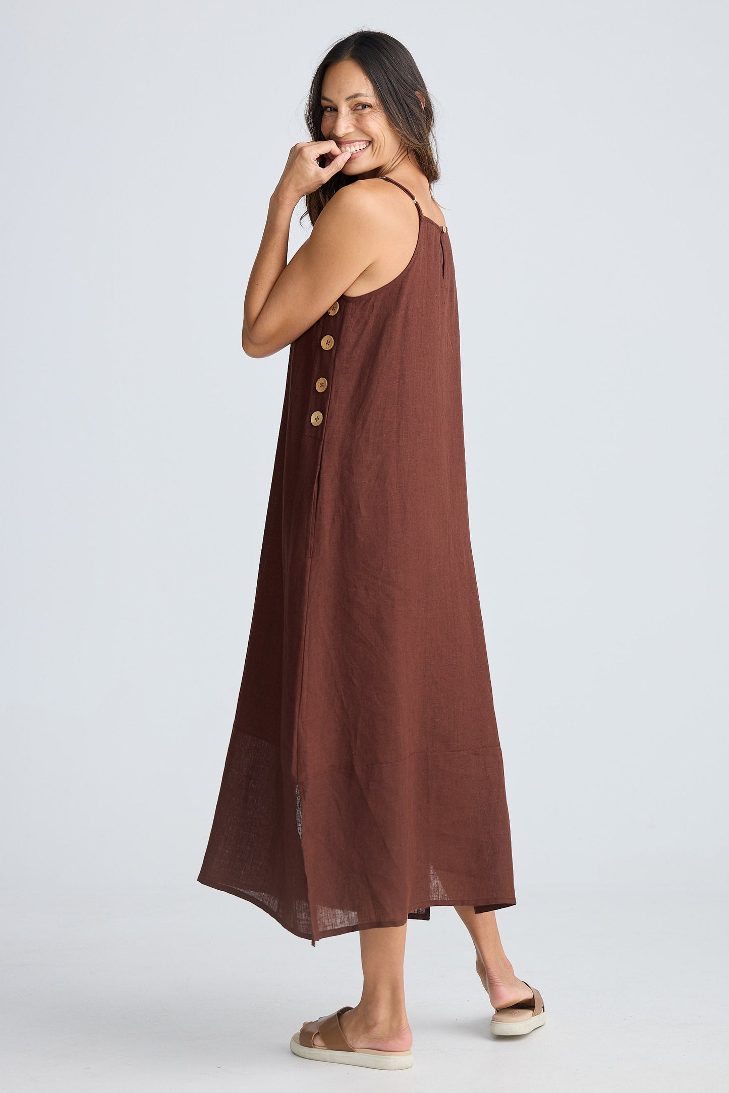 Cliffside Maxi Dress - Chocolate