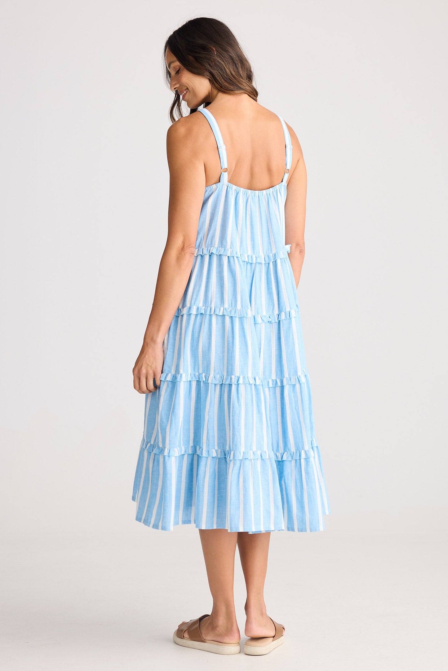 Alita Dress - Jaali Stripe