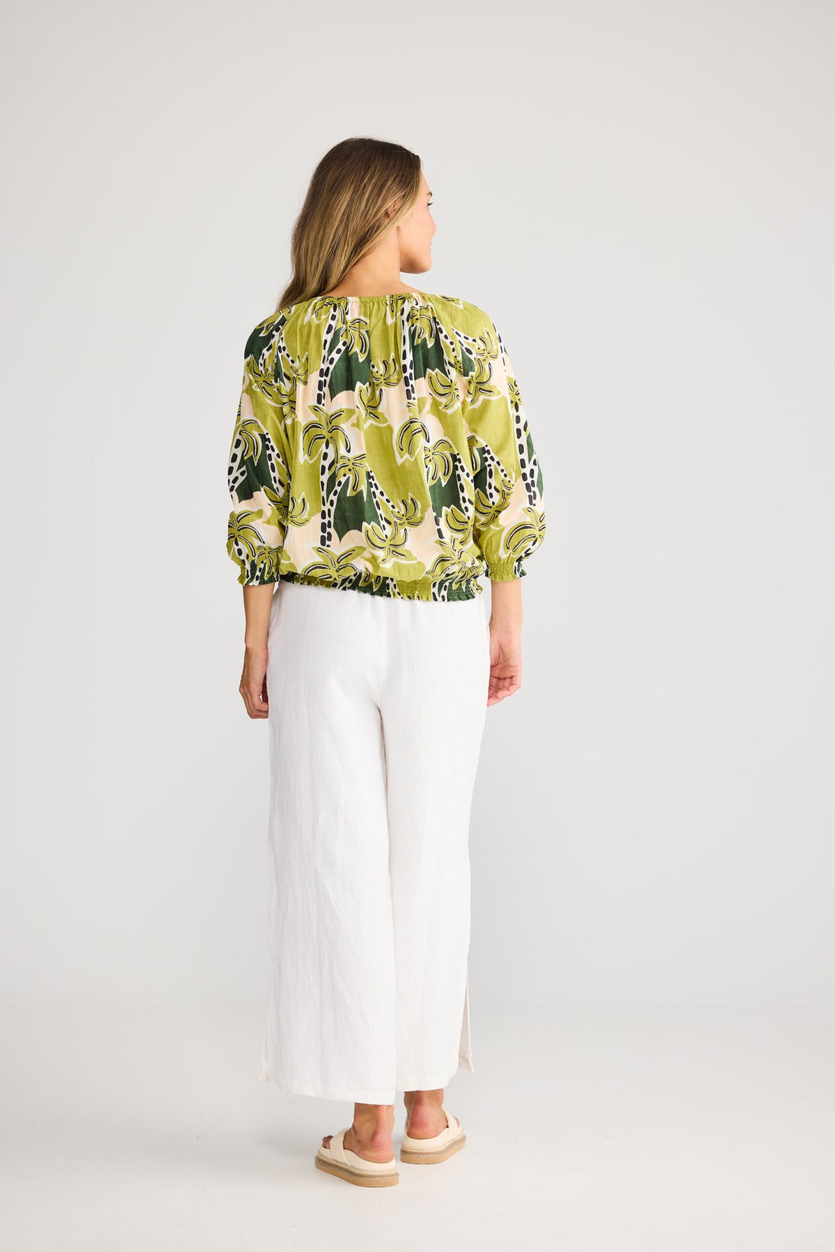 Seaside Top in Tropical Deco — additional view.