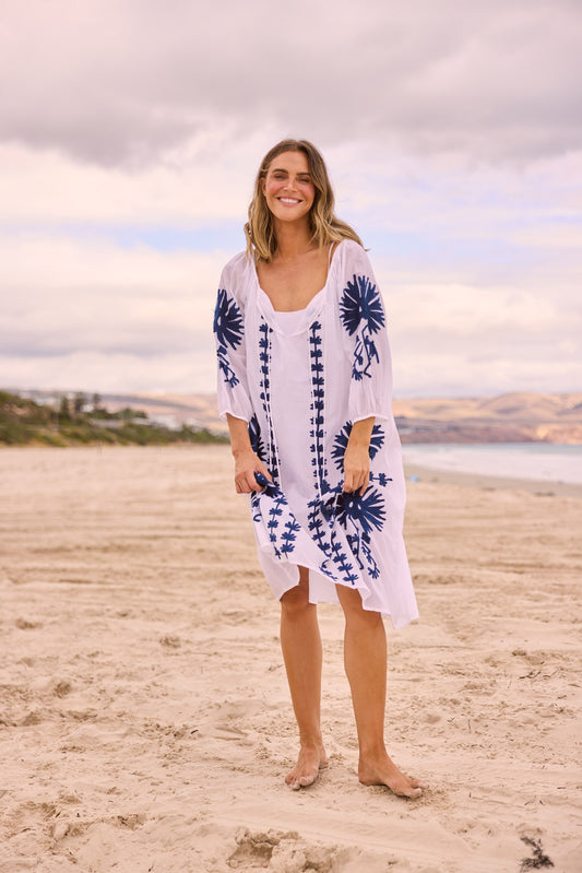Aloha Dress in White — additional view 2.