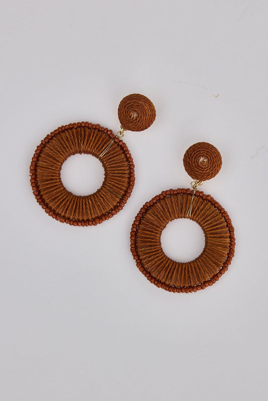 Magda Earrings - Tan