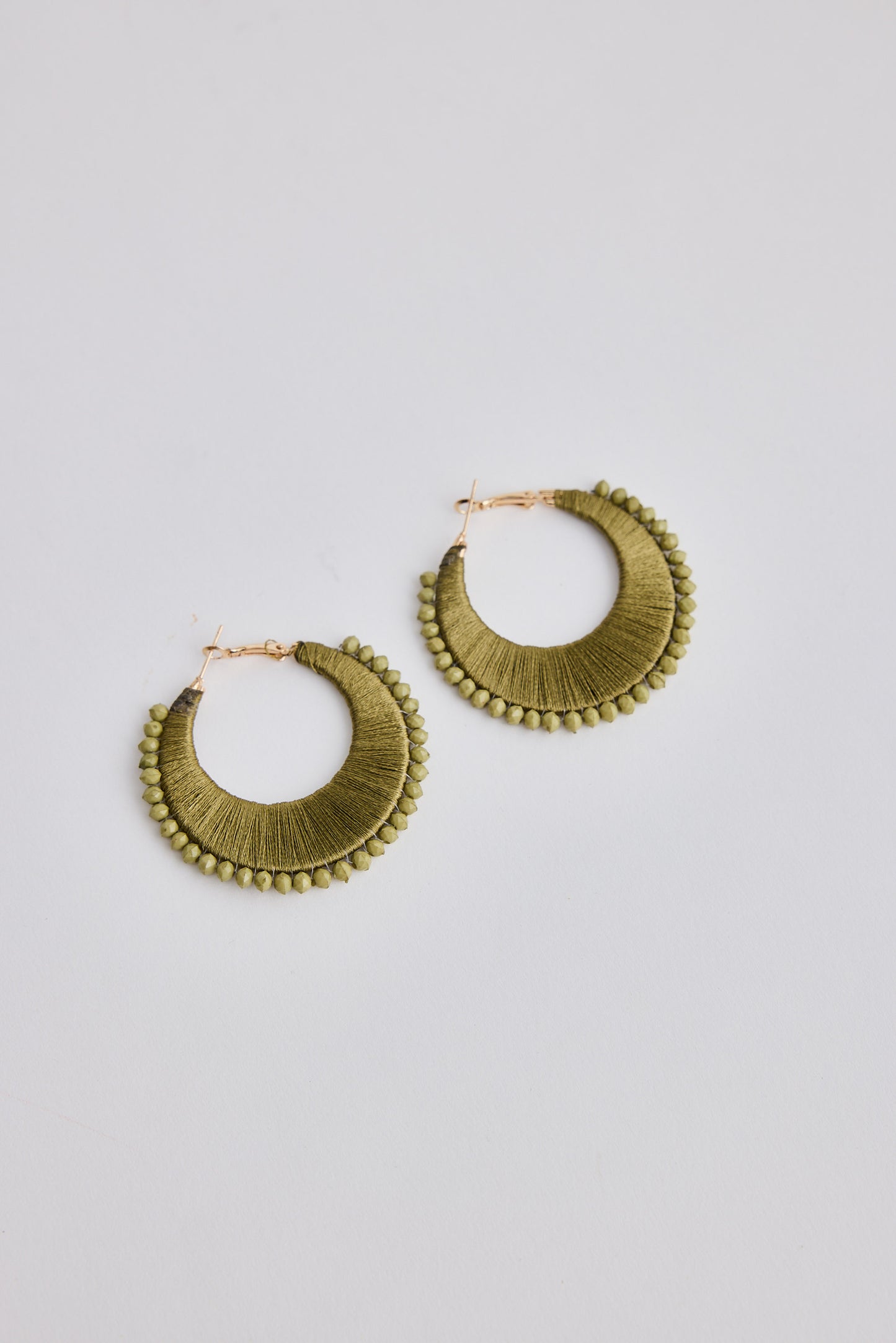 Dylan Earrings - Olive