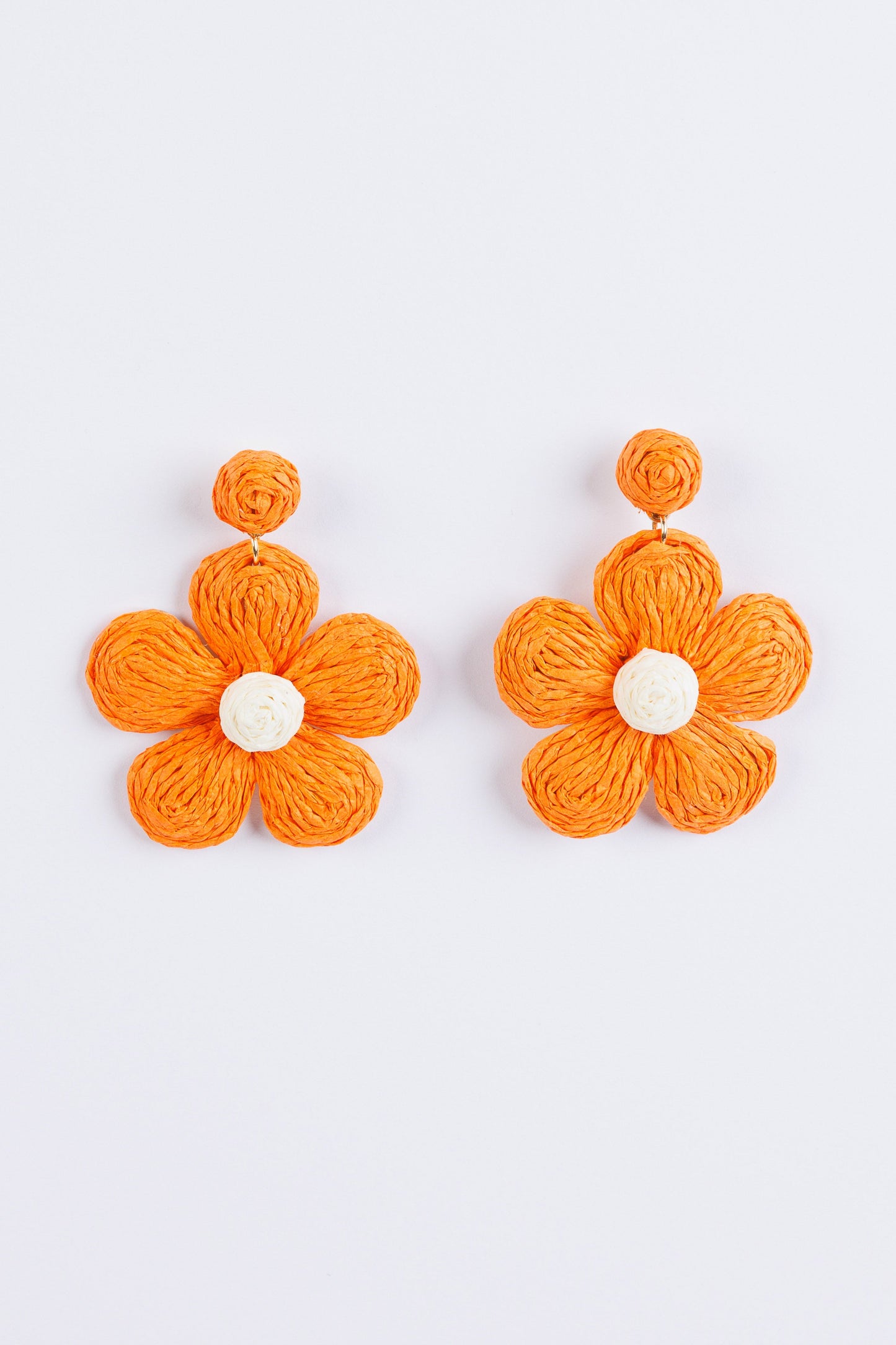 Daisy Day Earrings - Orange