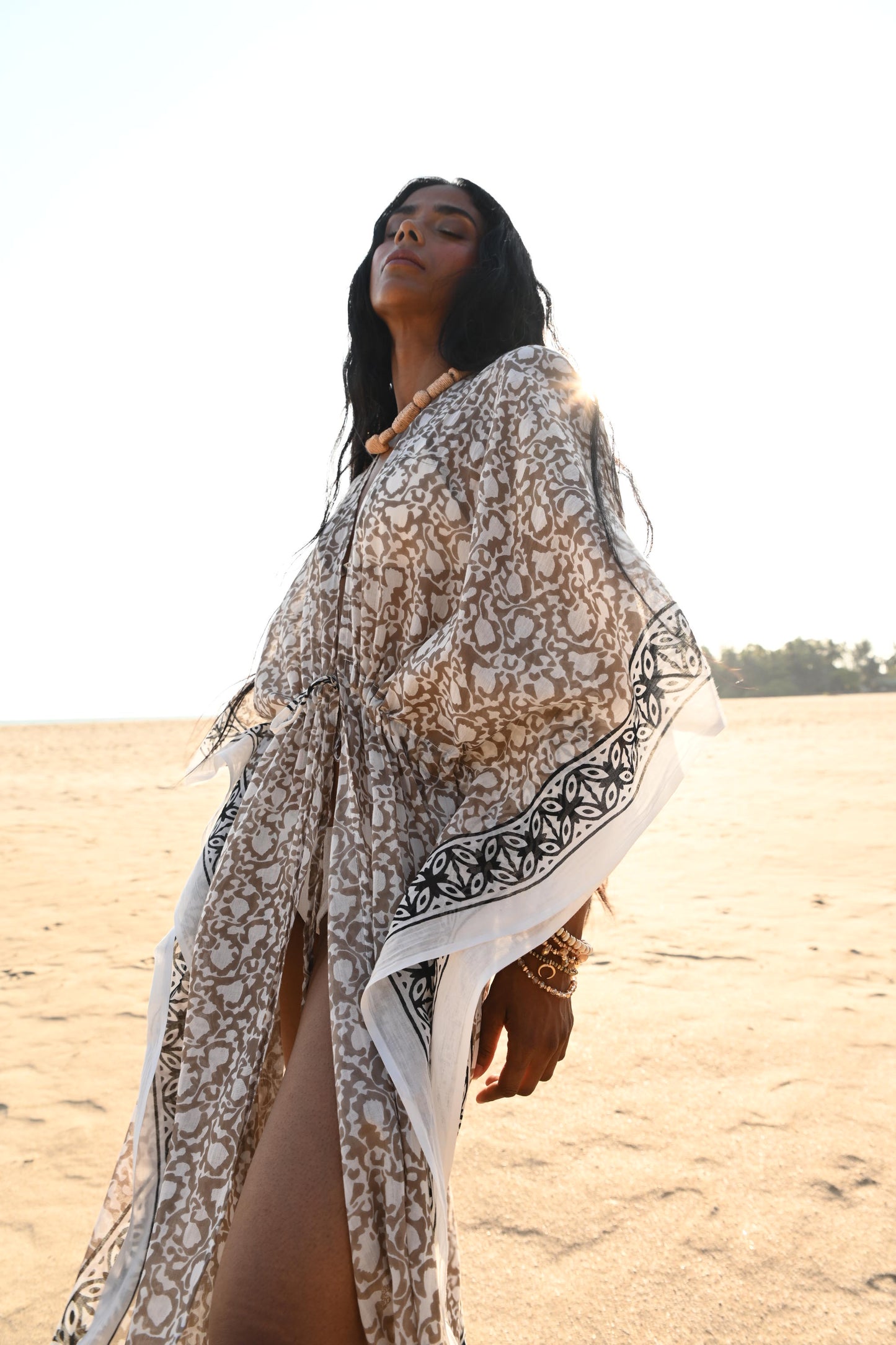 Asta Long Kaftan - Taupe Inca