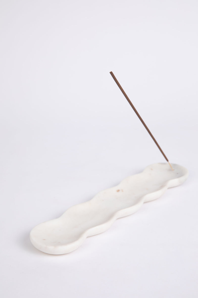 Mudra Incense Holder - White