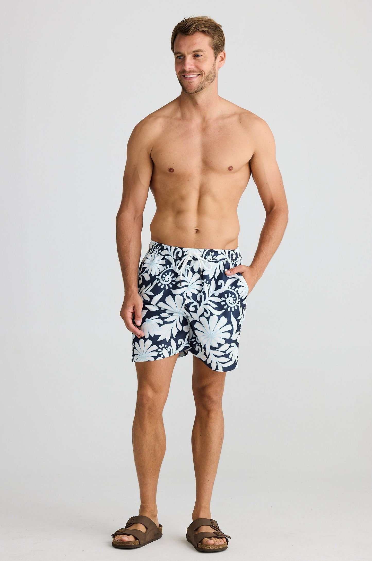 Dartmouth Board Short - Navy Troppo