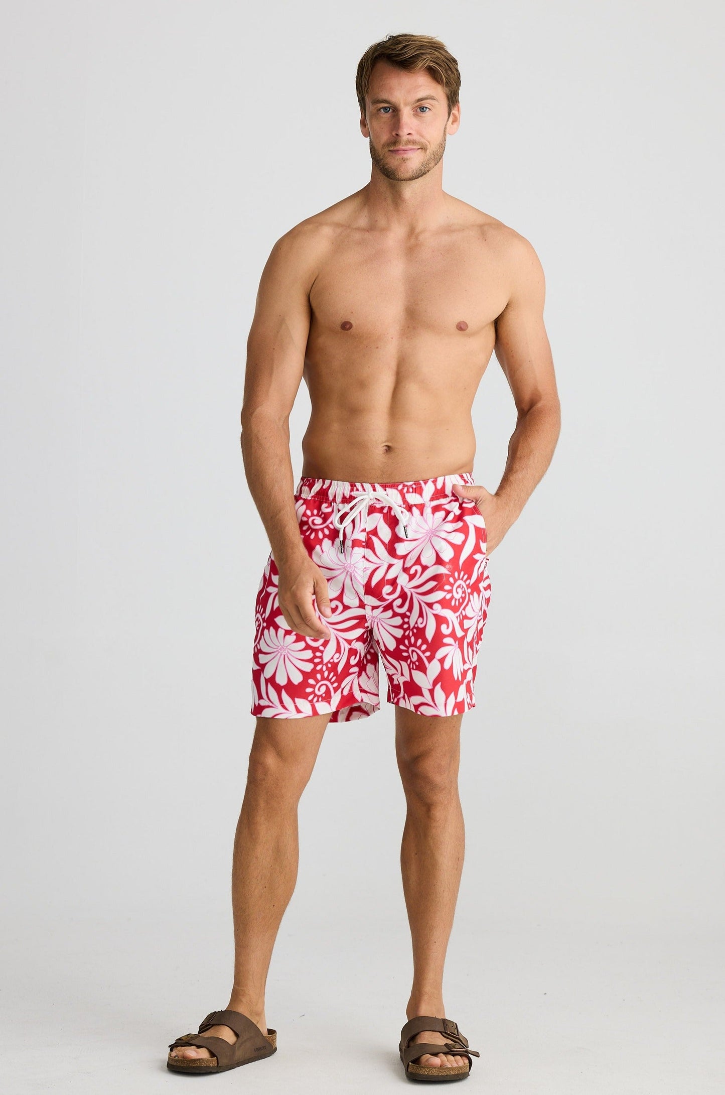 Dartmouth Board Short - Red Troppo