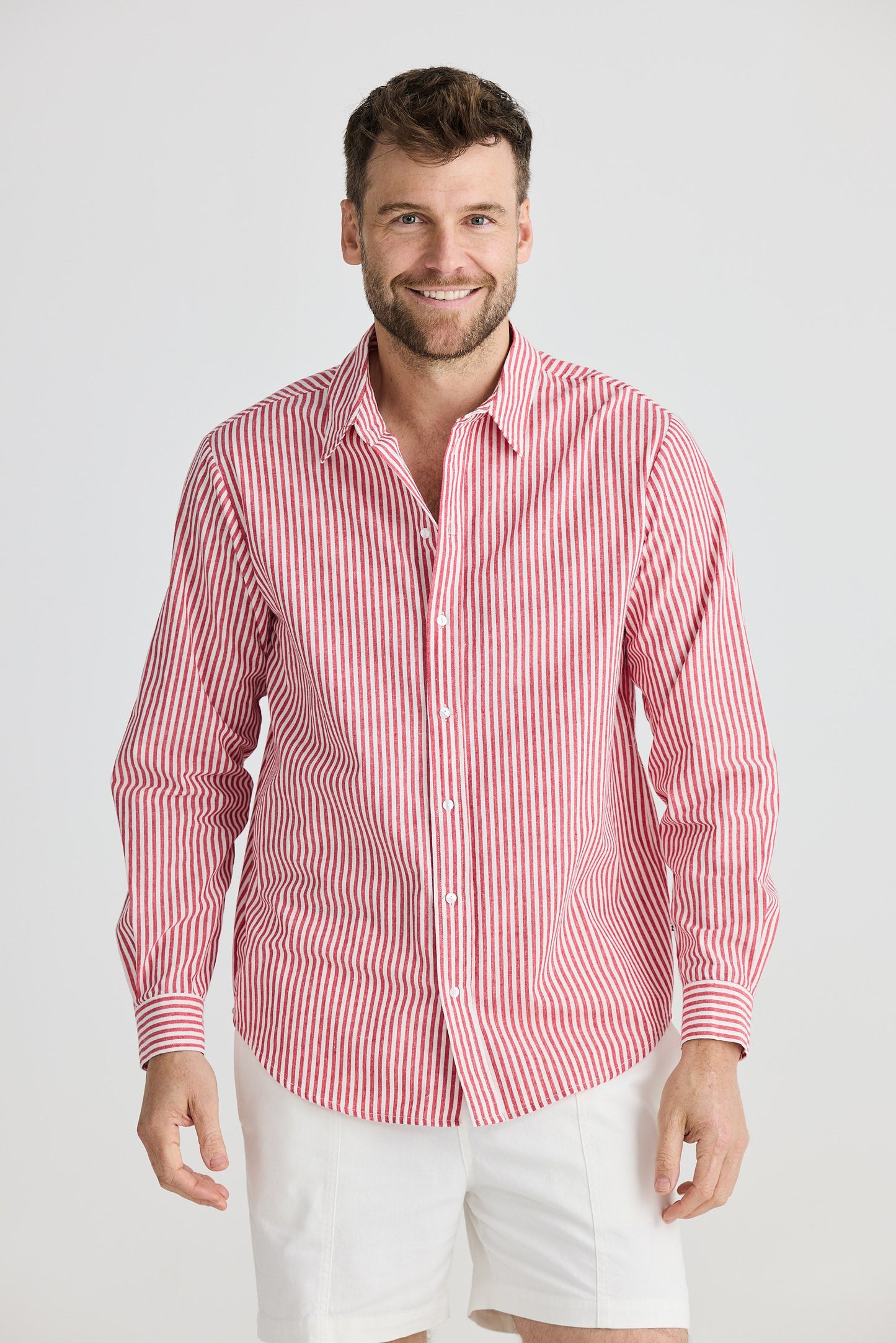 Oxford Shirt - Chilli Stripe