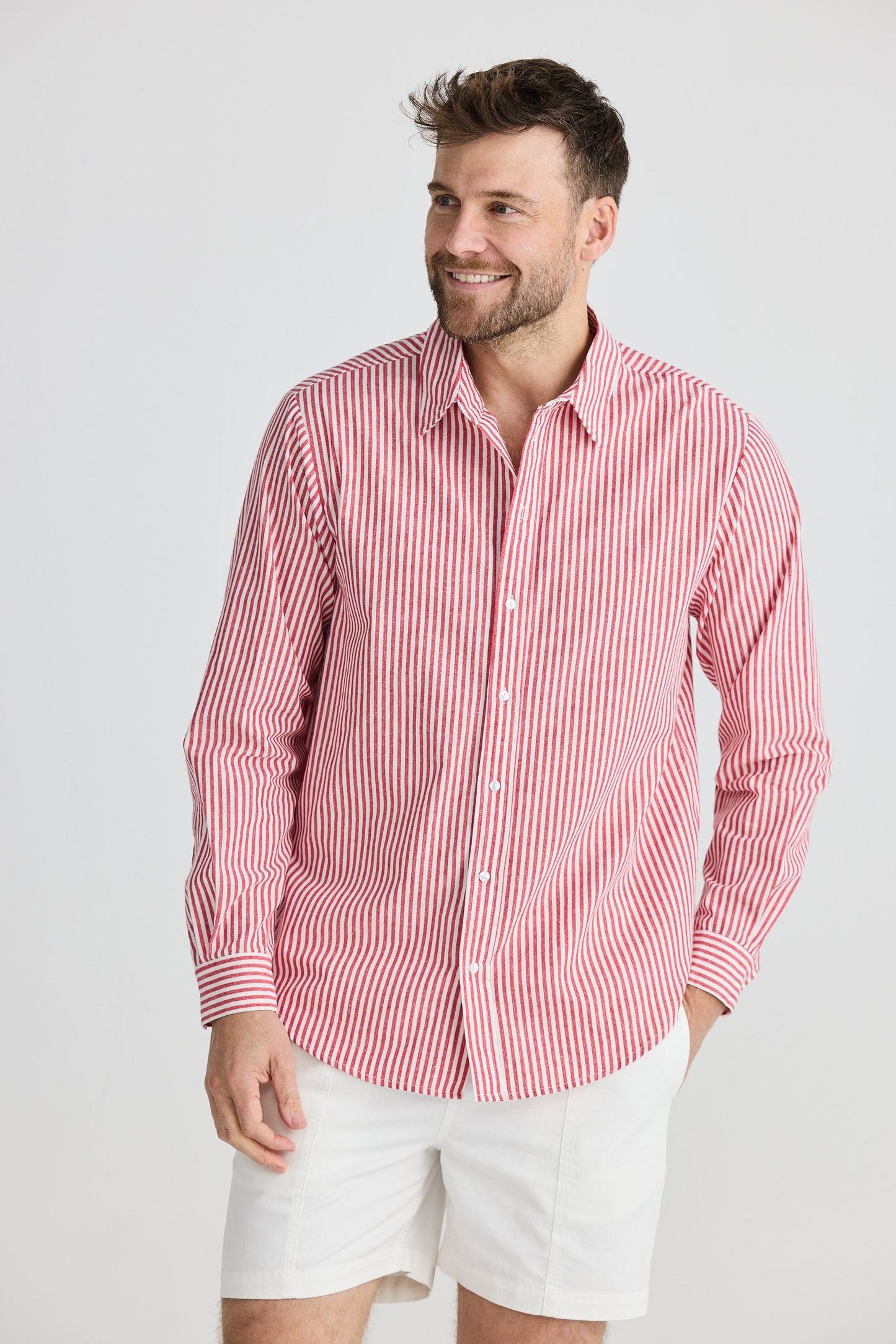 Oxford Shirt - Chilli Stripe