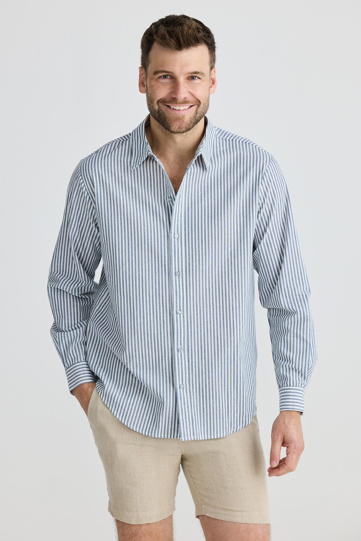 Oxford Shirt - Steel Stripe