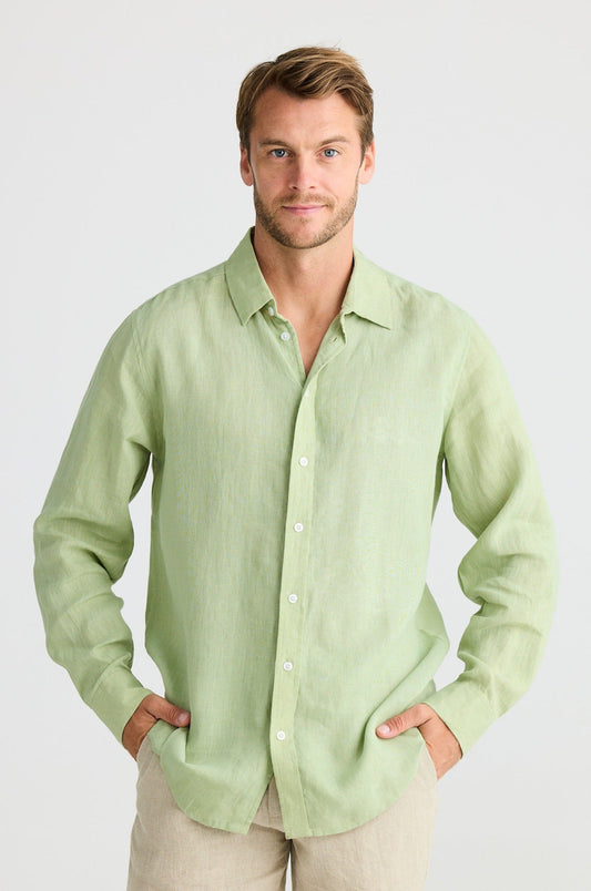 Oxford Shirt - Sage Linen