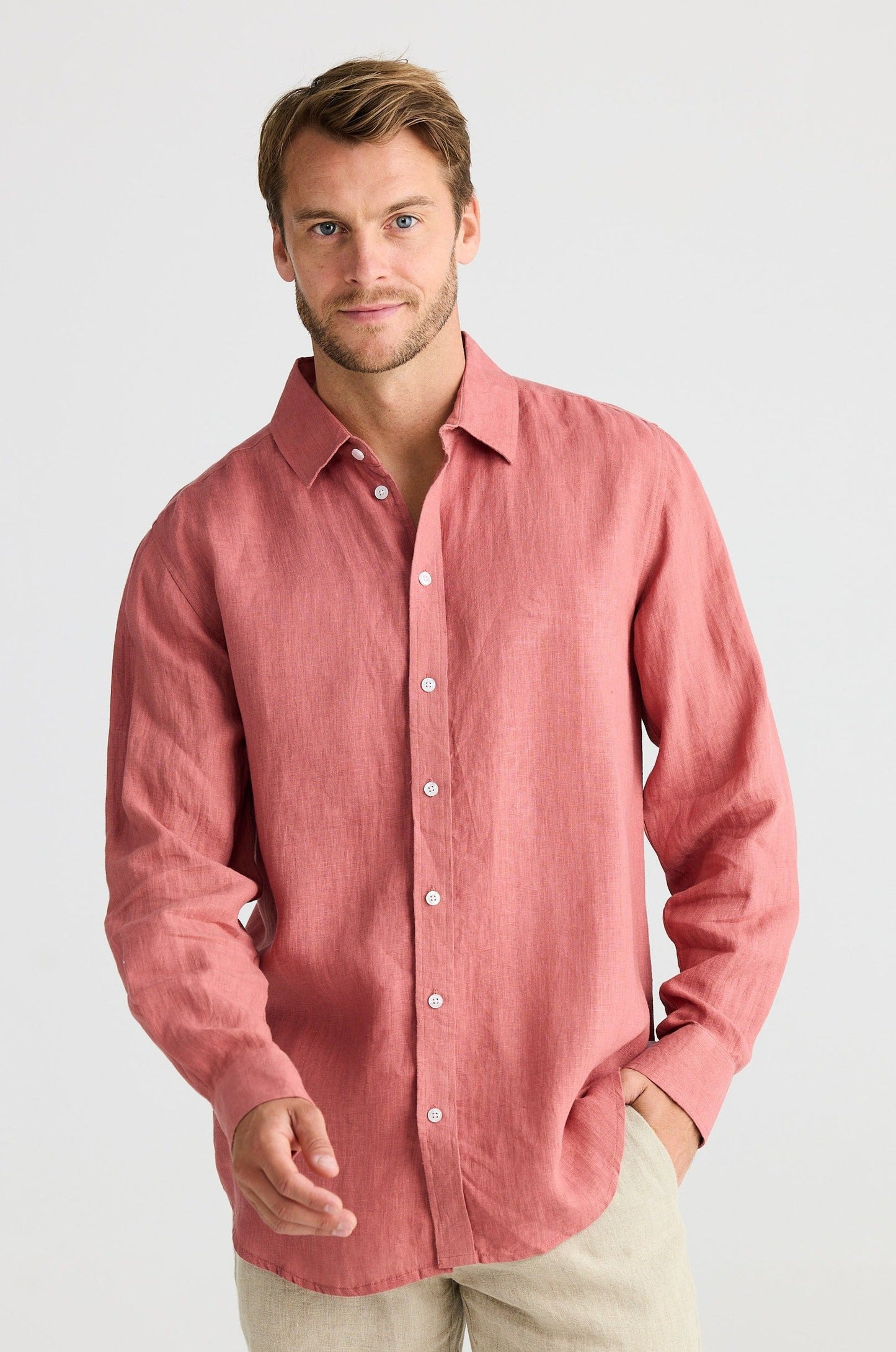 Oxford Shirt - Spice Linen