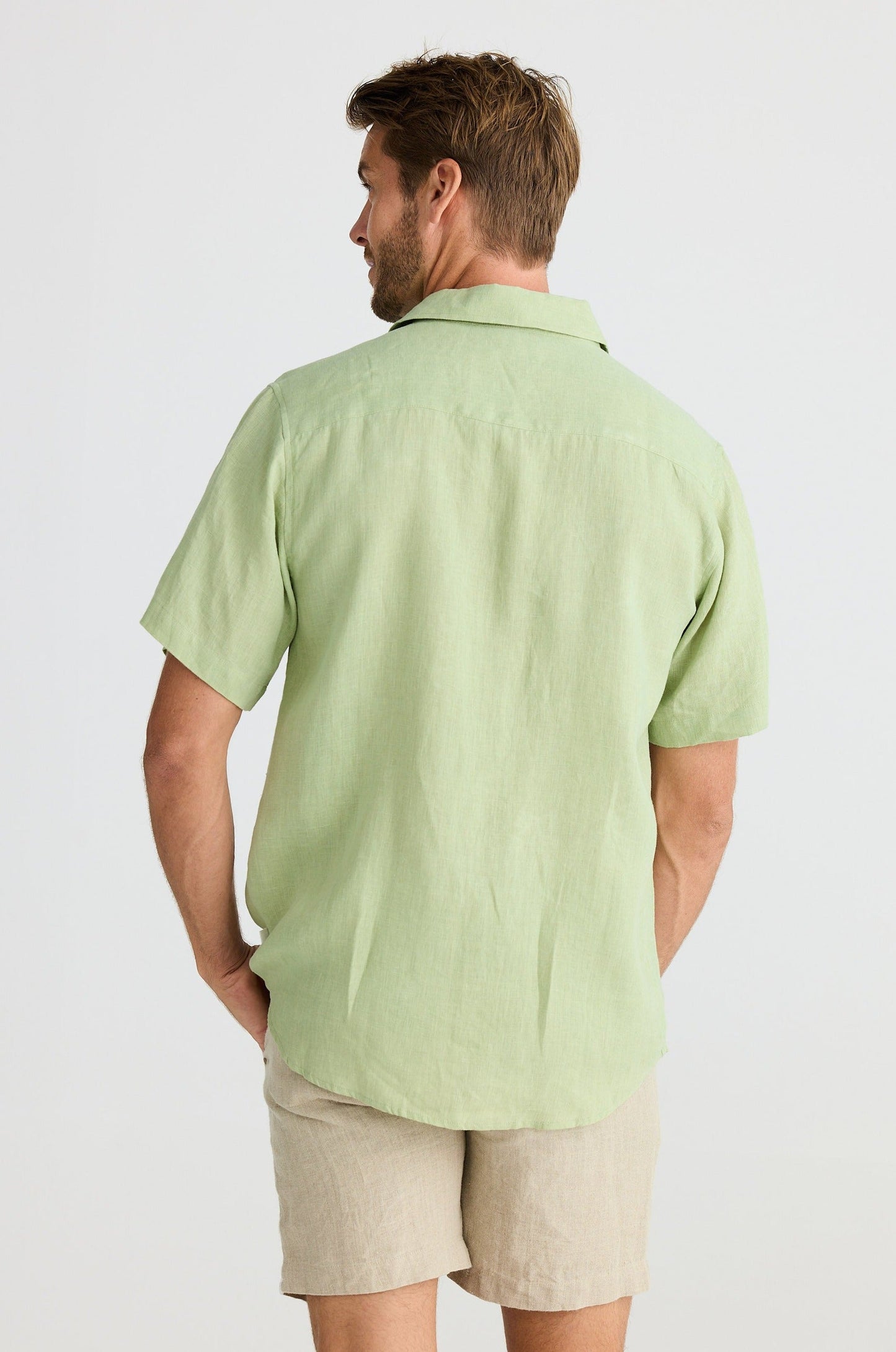 Harvard Shirt - Sage Linen