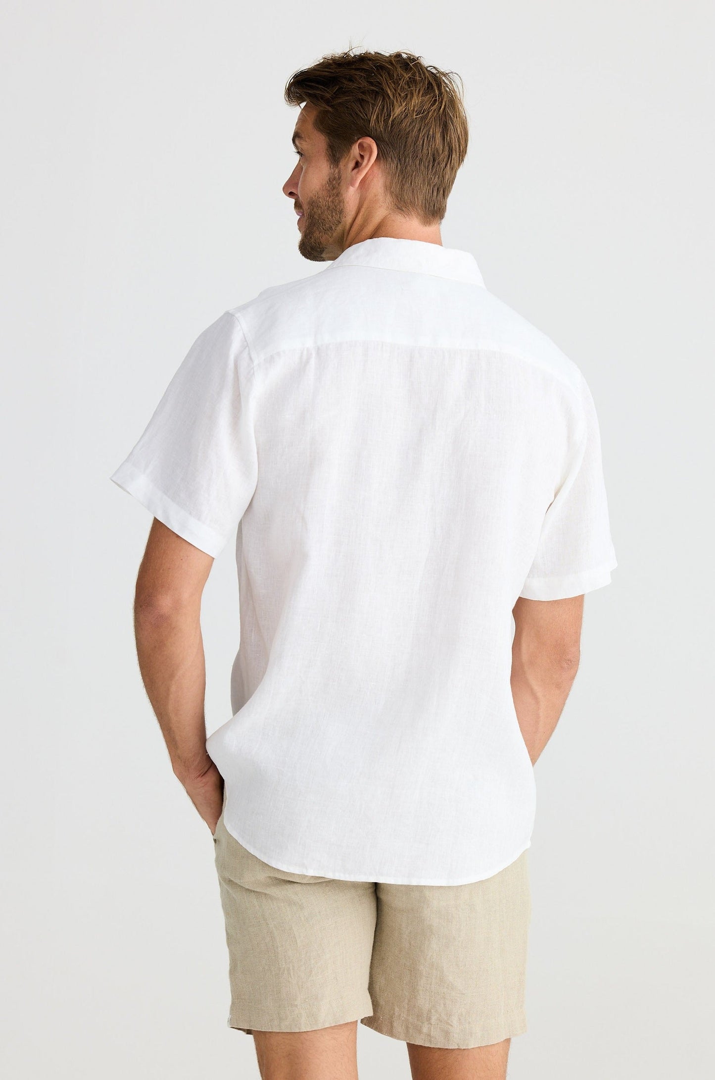 Harvard Shirt - White Linen