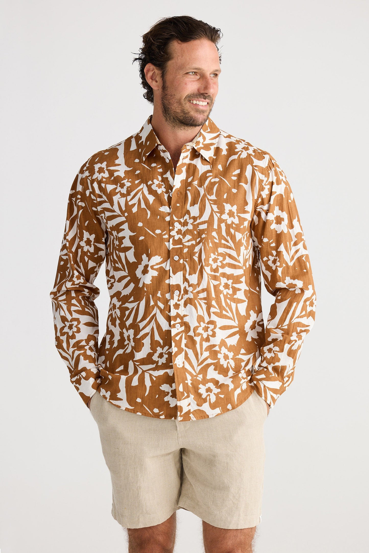Oxford Shirt - Sand Sunburn