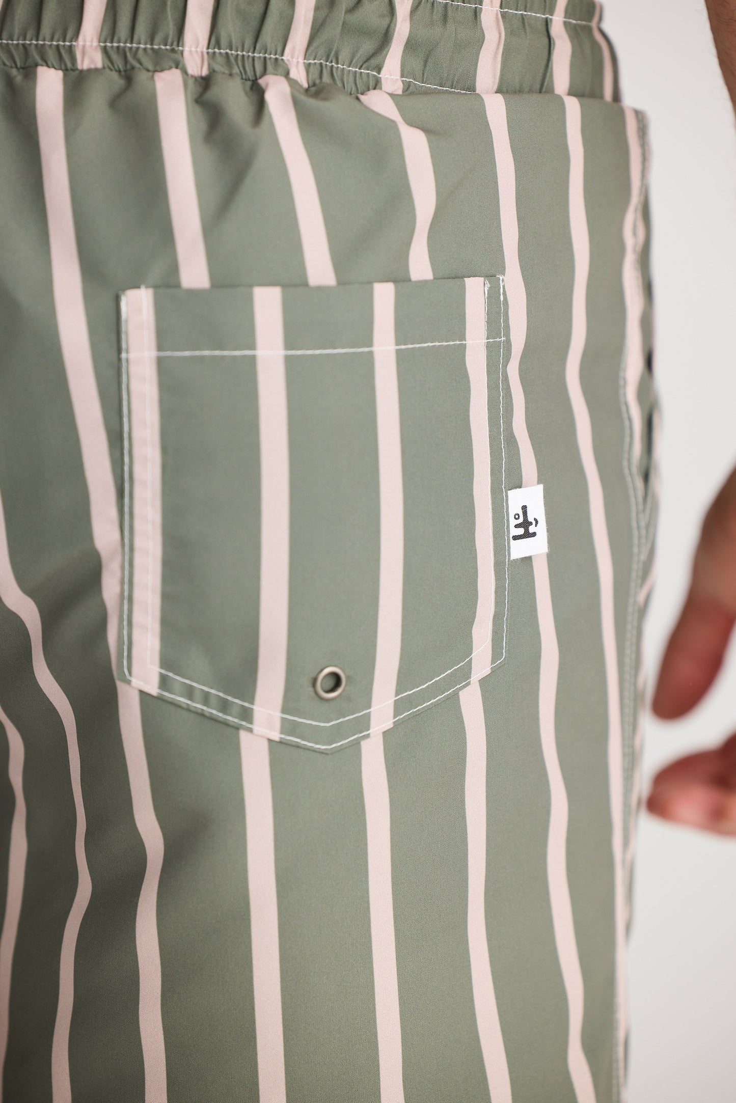 Dartmouth Boardshort - Khaki Linear