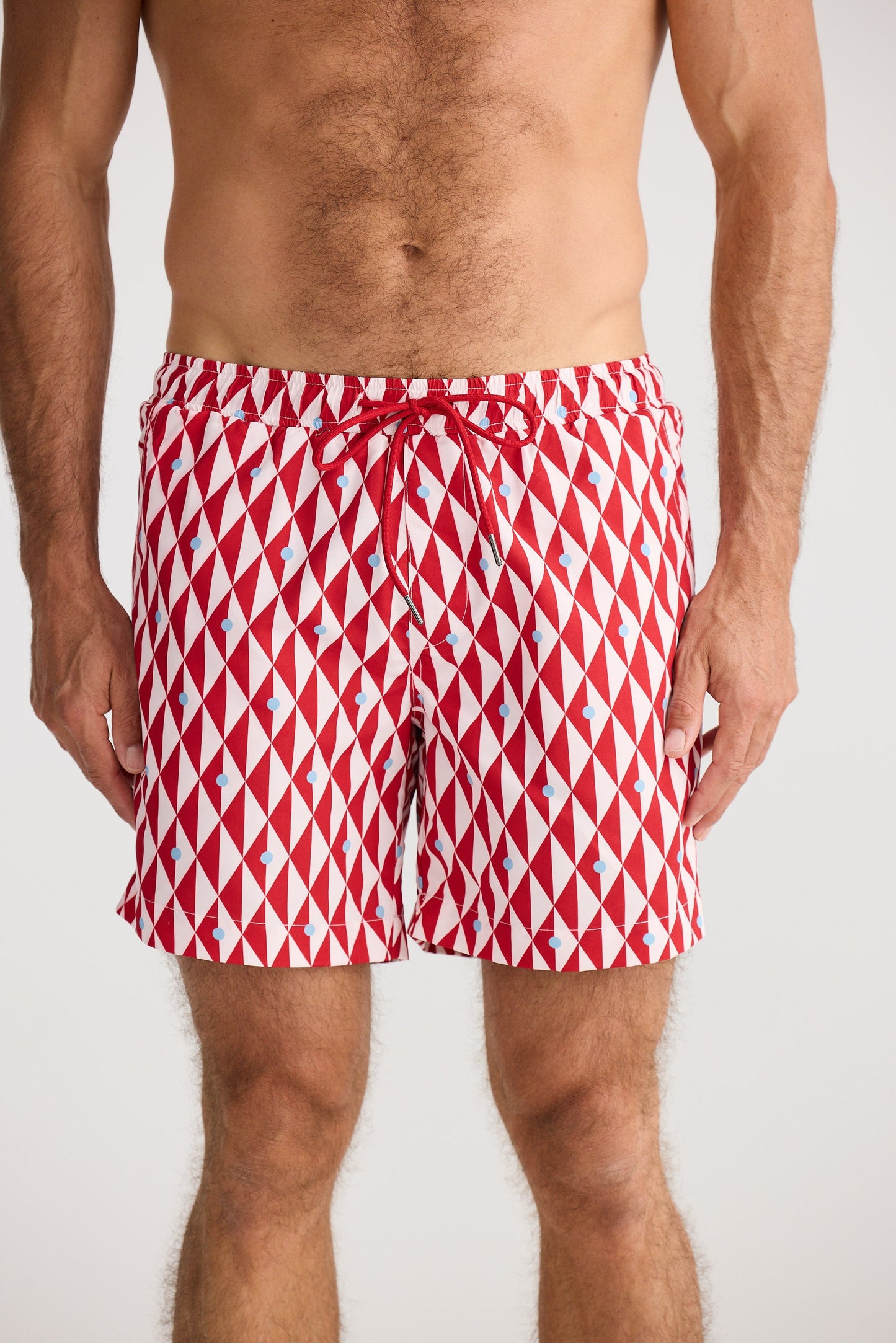 Dartmouth Boardshort - Red Geo