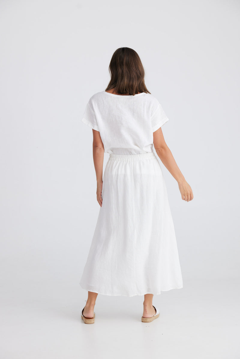 Cliffside Skirt - White