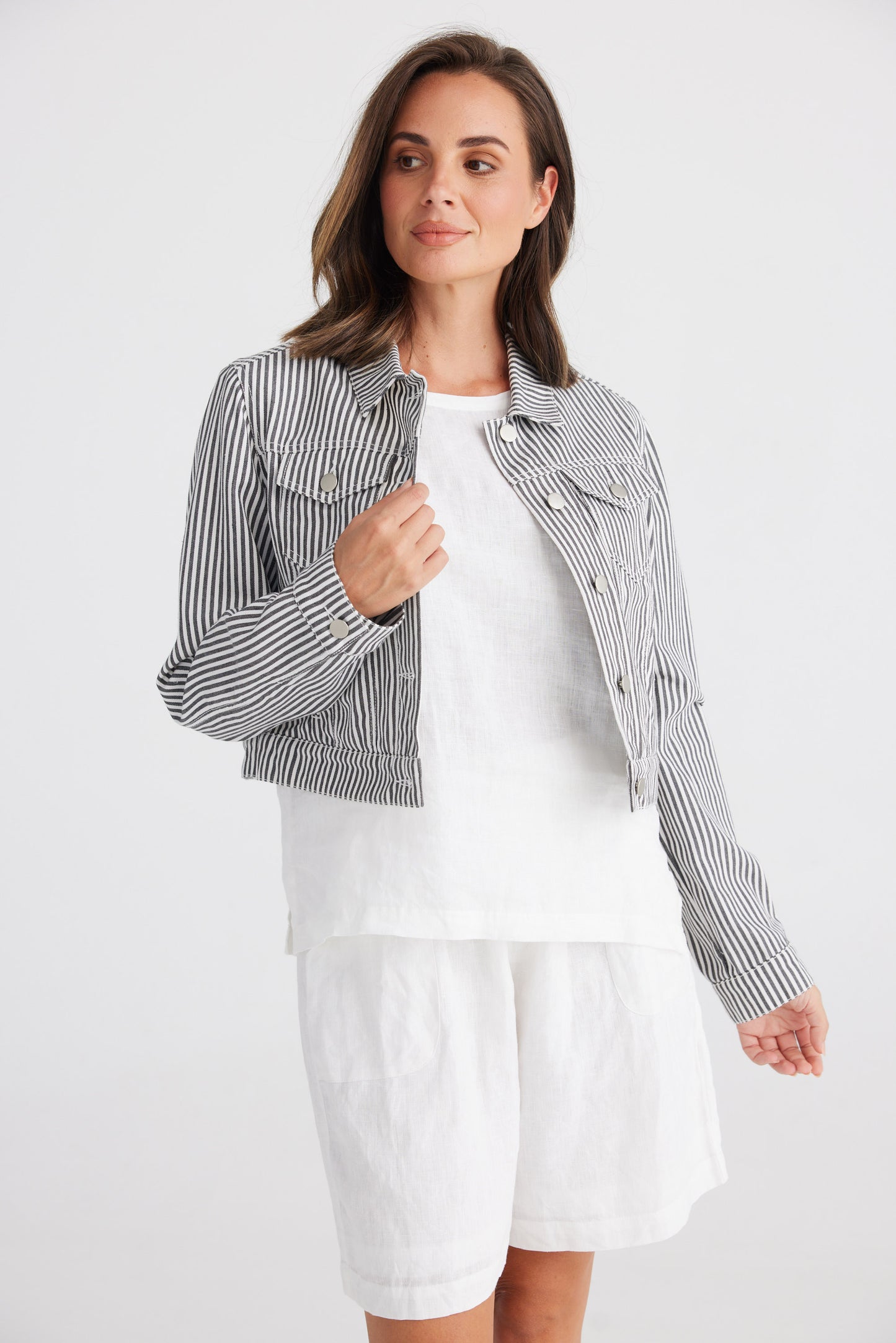 Dahli Jacket - Denim Stripe