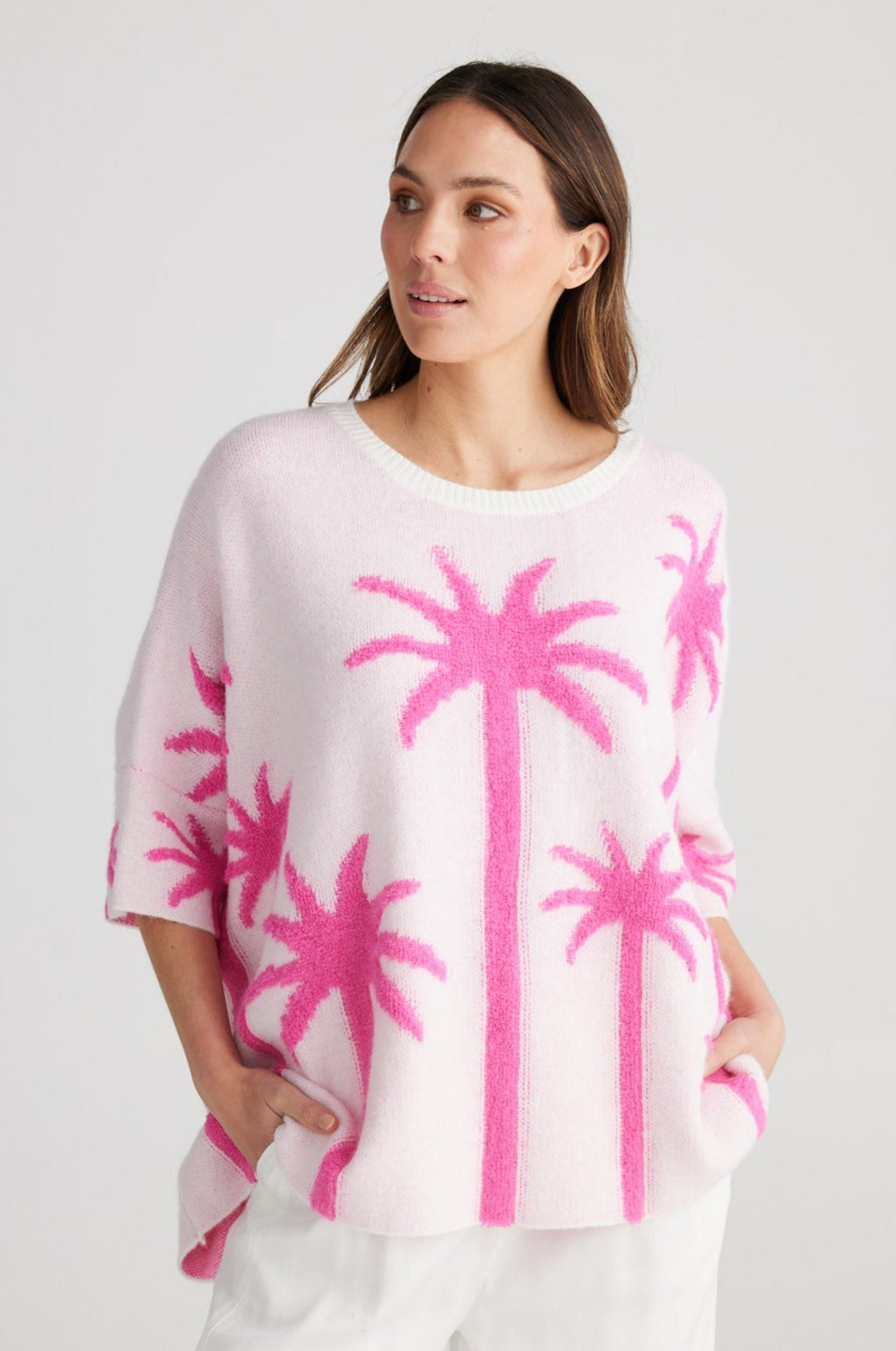 Palm Cove Knit - Pink