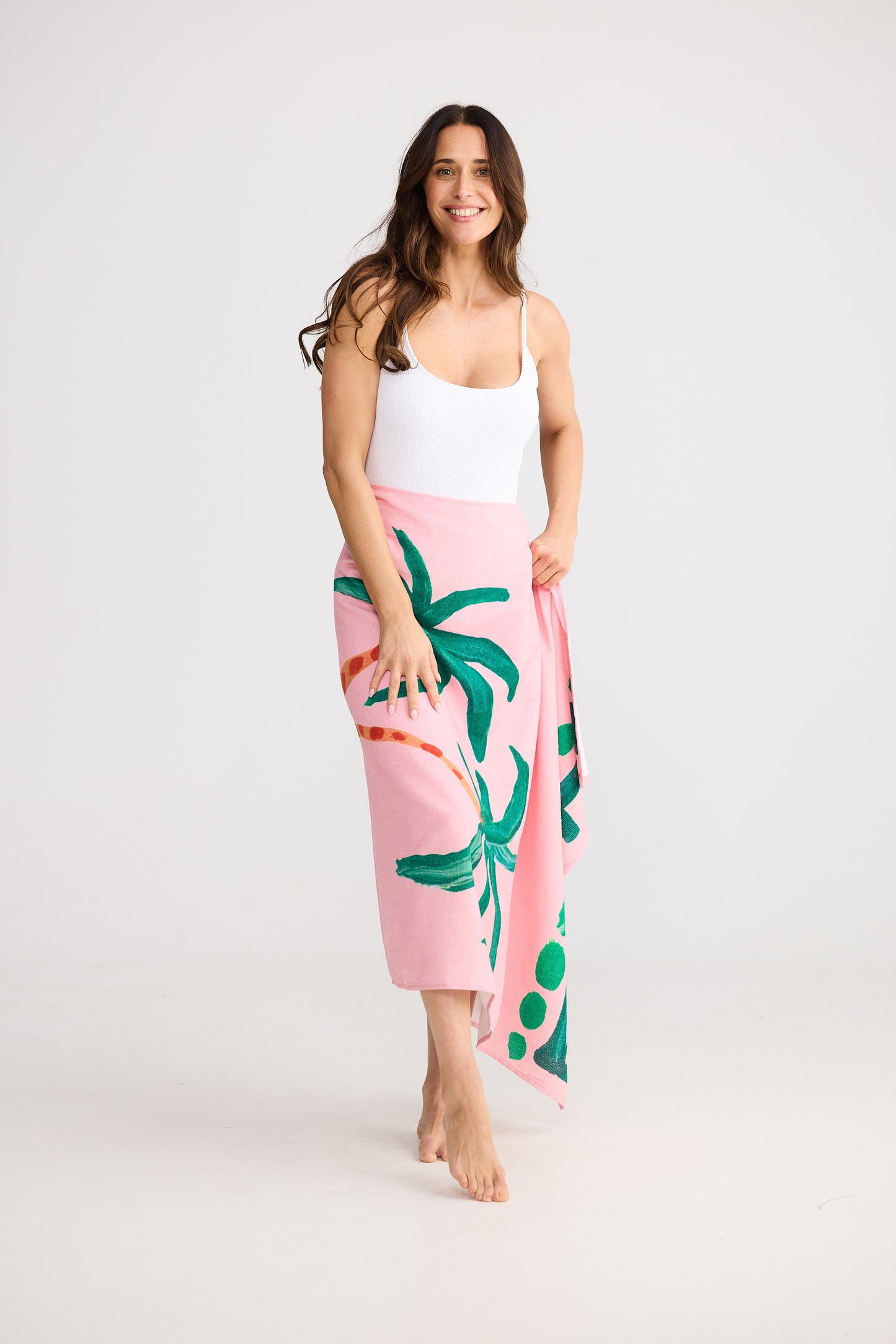 Two Palms Beach Towel - Pink