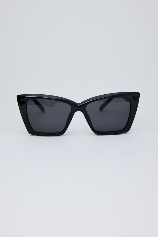 Alternate view of Black Venice Sunglasses on white background