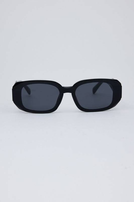 Alternate view of Black London Sunglasses on white background