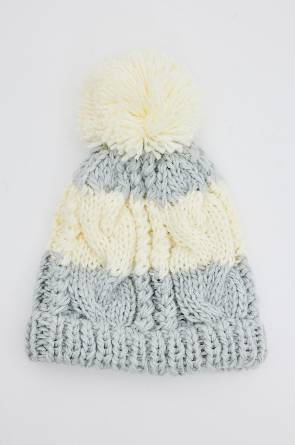 Heidi Beanie - Grey Stripe