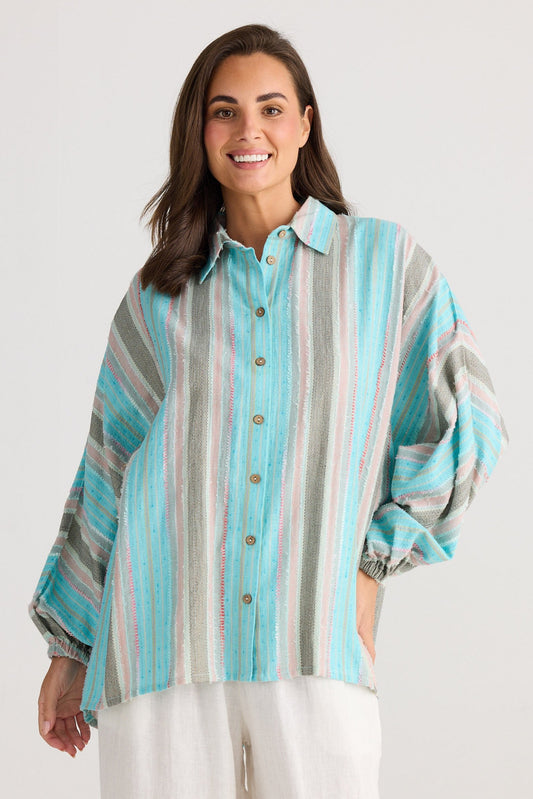 Cliffside Shirt - Carnivale Stripe