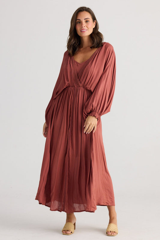 Geisha Maxi Dress - Clay