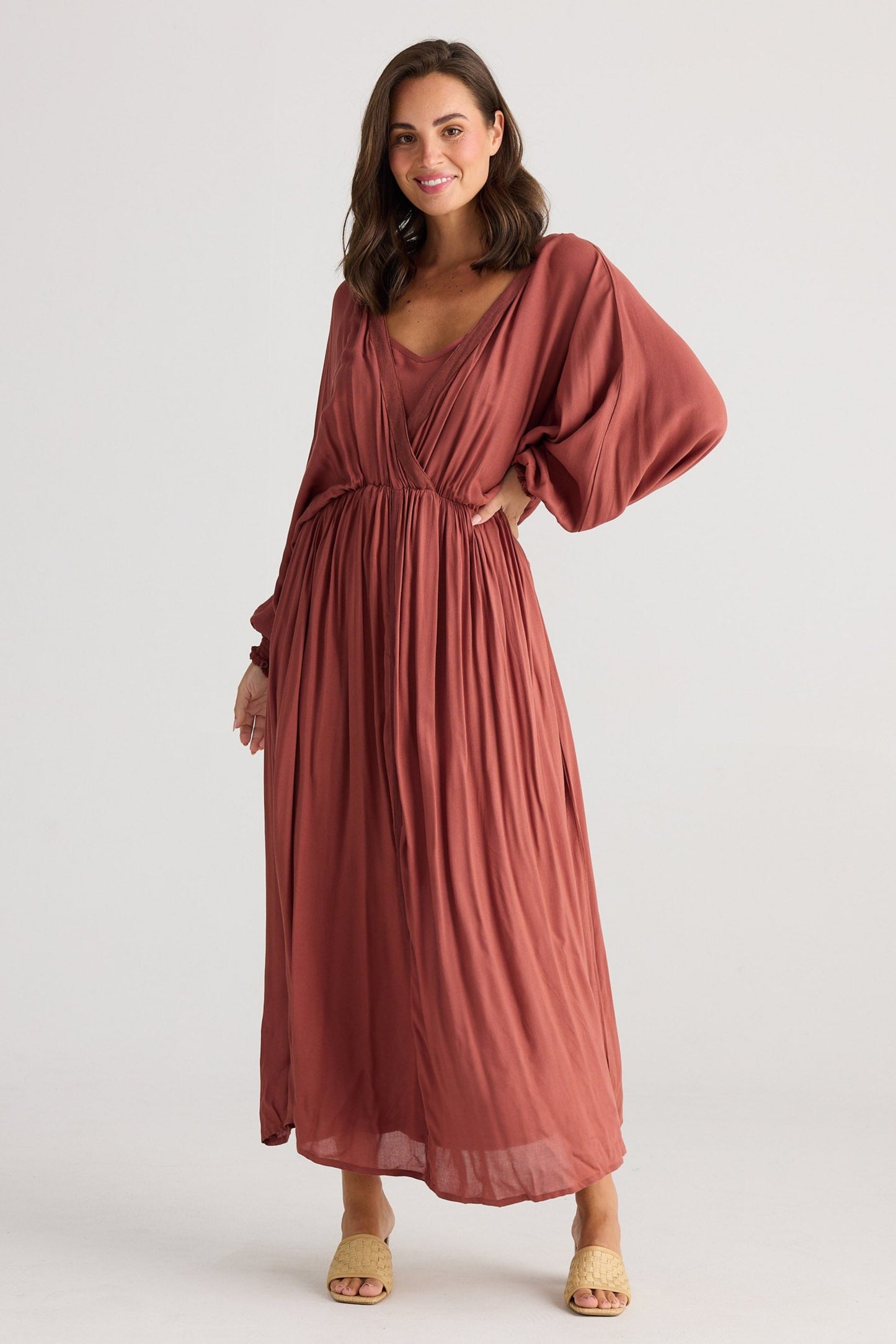 Geisha Maxi Dress - Clay