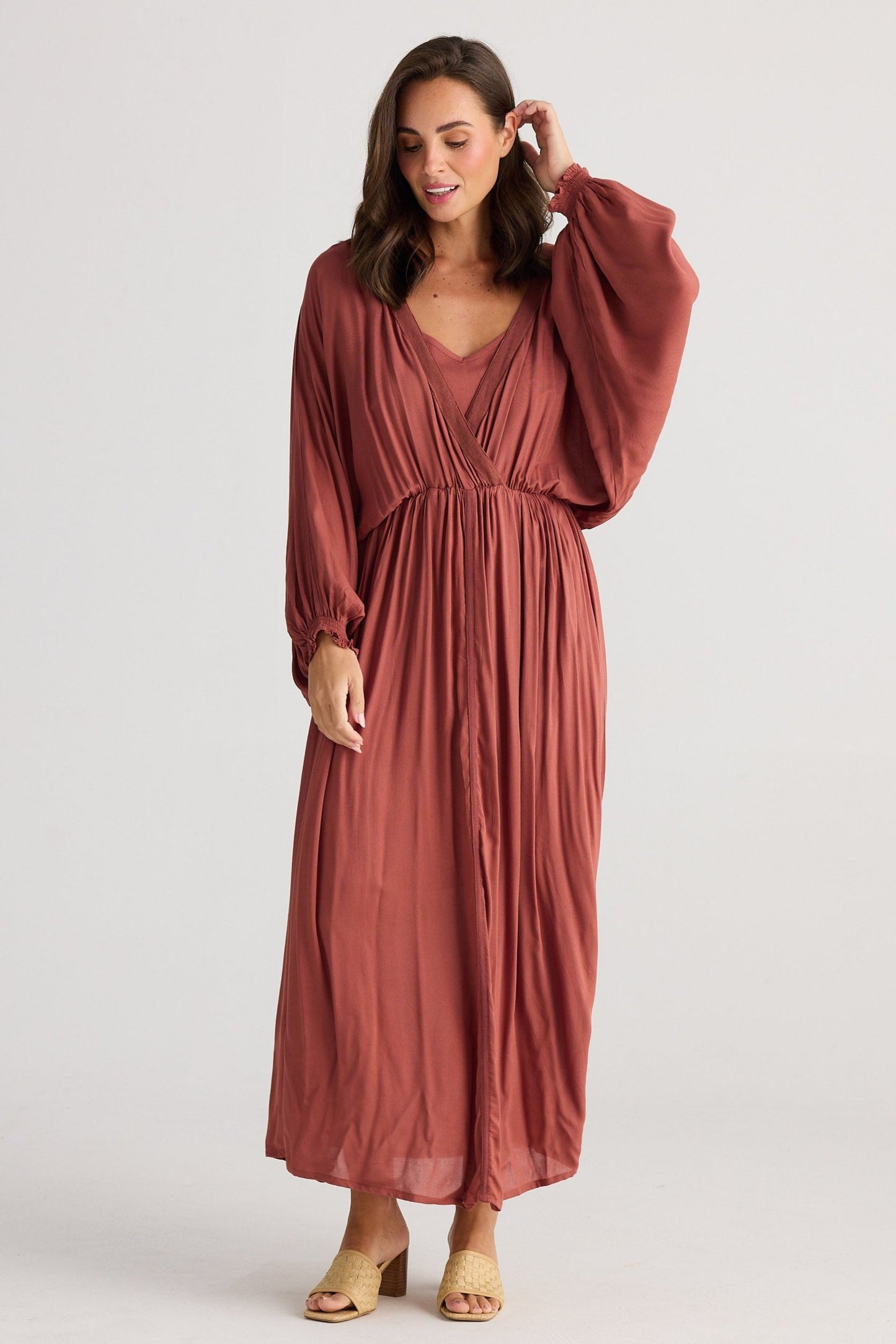 Geisha Maxi Dress - Clay