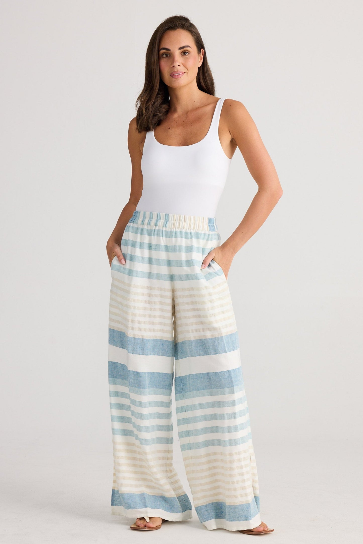 Fly Away Pant - Ocean Stripe