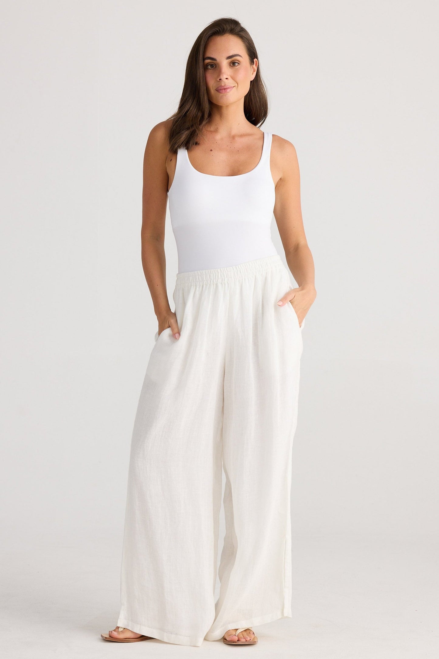 Fly Away Pant - White Gauze