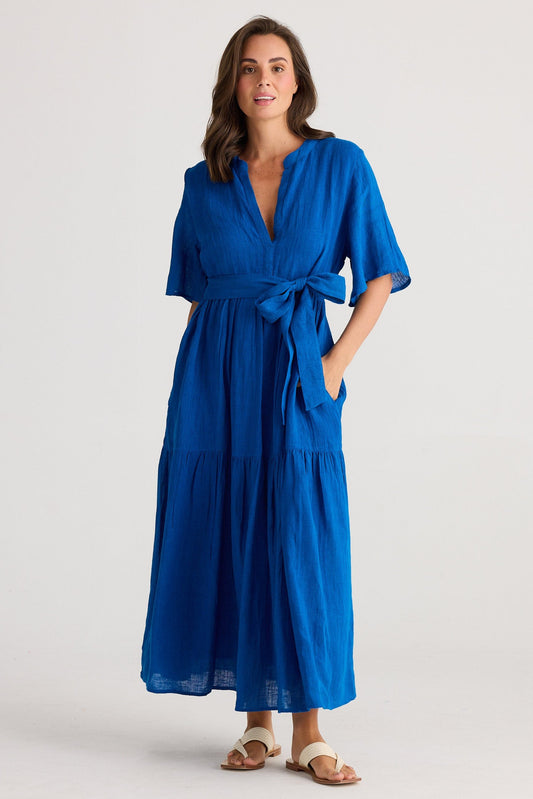 Lynwood Dress - Sapphire Gauze