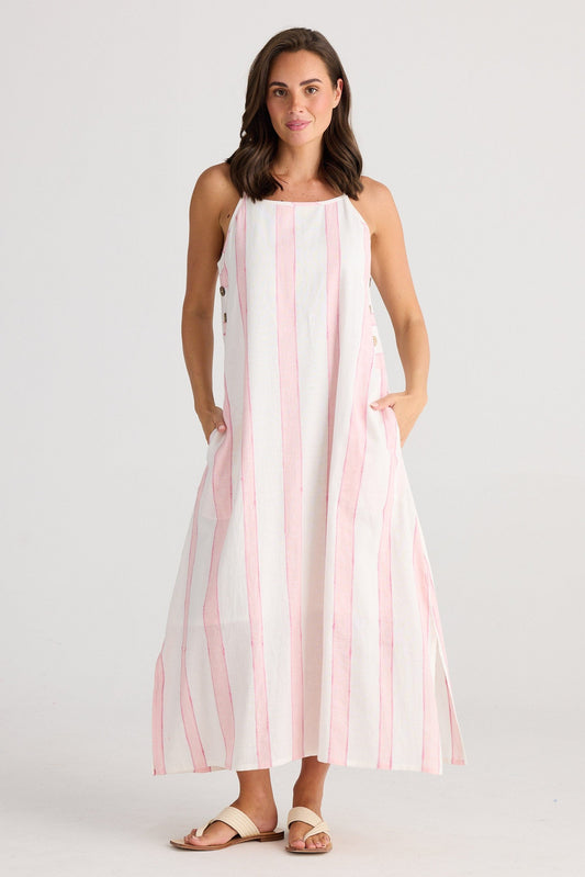 Cliffside Maxi Dress - Candy Stripe